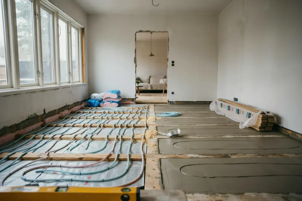 installera golvv rme i villa vattenburen eller el uppbyggnad regler och kostnad att j mf ra