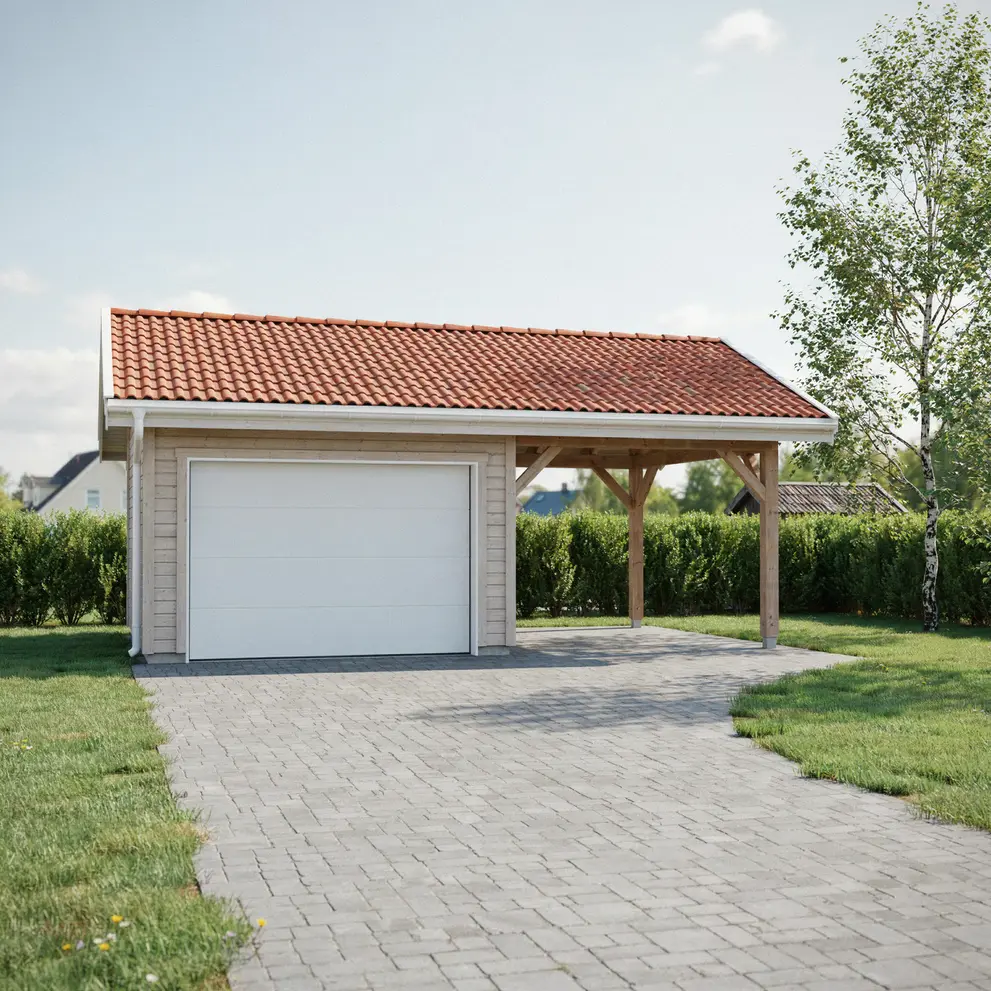 bygga carport garage gunnilse goteborg