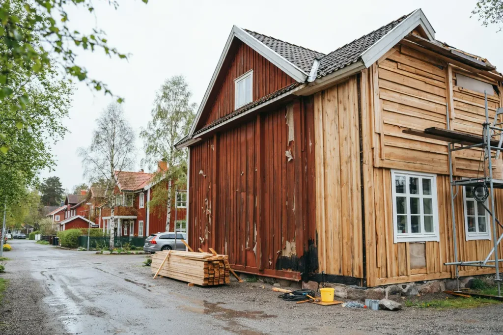 byta panel p huset tecken p r tskador r tt tr slag arbetsg ng och kostnad att planera f r